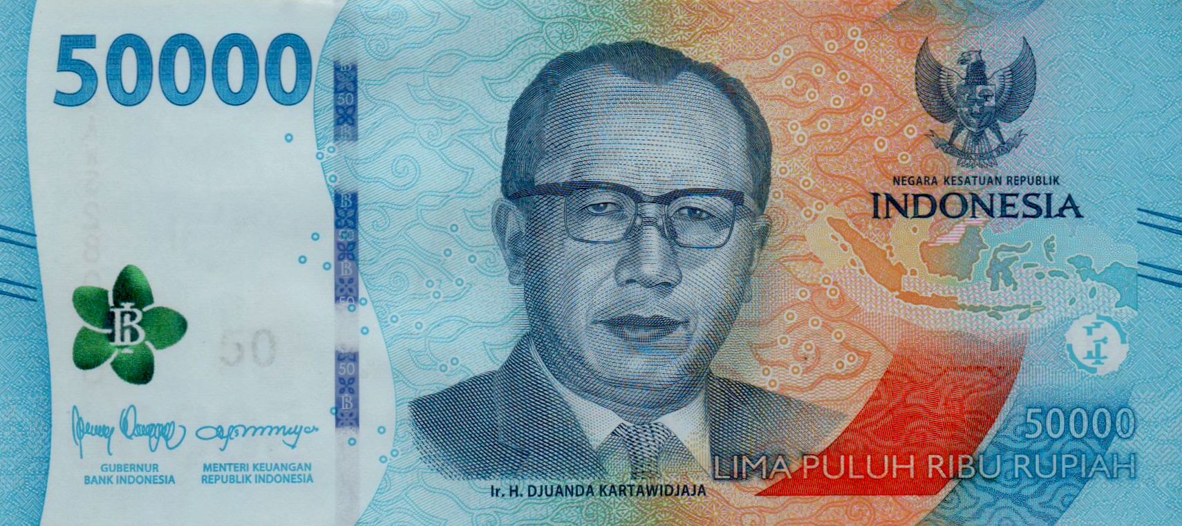 Indonesia 50000 2022 UNC P-W167/a